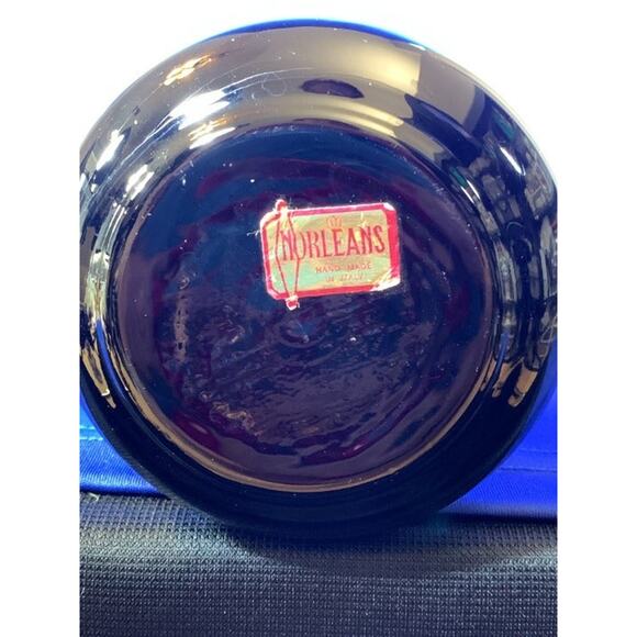 Norleans Black Vase with Gold Flowers Made in Italy - Picture 6 of 6